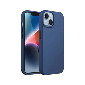iPhone 14 Plus - Deluxe™ Soft Touch Silikone Cover - Blå