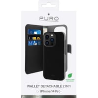 iPhone 14 Pro Eco-Leather wallet, Black