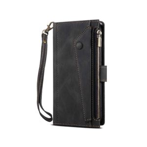 iPhone 14 Pro Max - ESEBLE™ Læder Cover Etui M. Pung - Sort