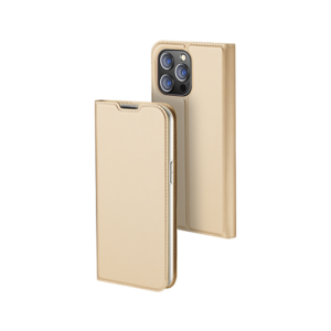 iPhone 14 Pro - Vanquish Pro Series Flipcover Etui - Guld