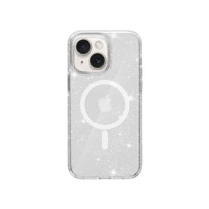 iPhone 15 - DeLX™ Glitter Silikone Cover M. MagSafe - Sølv