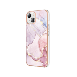 iPhone 15 - Deluxe™ Marble Silikone Cover - Rosa