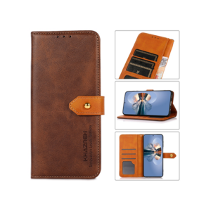 iPhone 15 Plus - KHAZNEH™ Dual Læder Cover Etui M. Pung - Brun