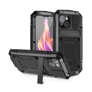 iPhone 15 Plus - R-JUST™ Safeguard 360° Full Cover - Sort