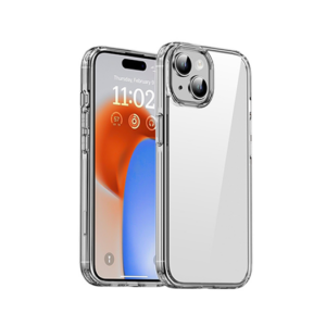 iPhone 15 Plus - iPAKY™ Hybrid Silikone Cover - Gennemsigtig