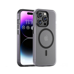 iPhone 15 Pro - DeLX™ Translucent MagSafe Silikone Cover - Sort