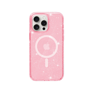 iPhone 15 Pro Max - DeLX™ Glitter Silikone Cover M. MagSafe - Pink