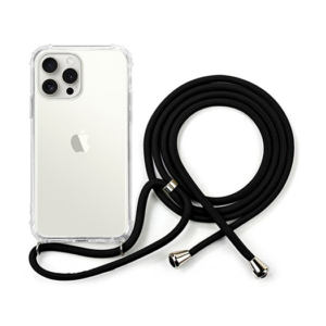 iPhone 15 Pro Max - Deluxe™ Silikone Cover M. Strop - Sort