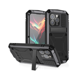 iPhone 15 Pro Max - R-JUST™ Safeguard 360° Full Cover - Sort