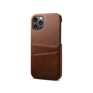 iPhone 15 Pro - NX Design Læder Cover M. Kortholder - Brun