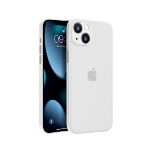 iPhone 15 - Ultratynd Matte Series Cover V.2.0 - Hvid/Klar