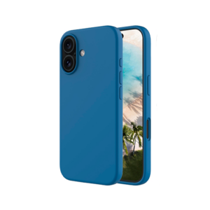 iPhone 16 Plus - Deluxe™ Soft Touch Silikone Cover - Blå