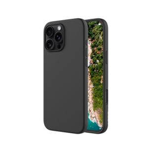 iPhone 16 Pro Max - Deluxe™ Soft Touch Silikone Cover - Sort