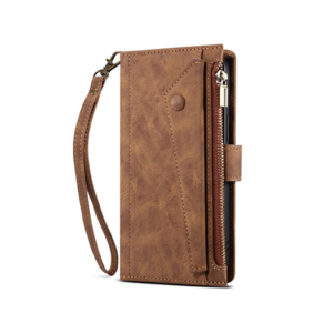 iPhone 16 Pro Max - ESEBLE™ Læder Cover Etui M. Pung - Brun