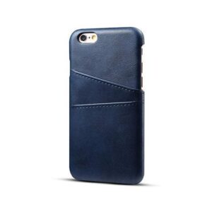 iPhone 6/6s - NX Design Læder Cover M. Kortholder - Blå