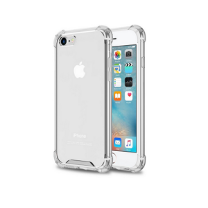 iPhone 6/6s - Silent Stødsikker Silikone Cover - Gennemsigtig