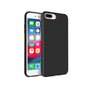 iPhone 7/8 Plus - PRO+ Design Mat Slim Silikone Cover - Sort