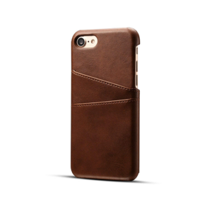 iPhone 7/8/SE(2020/2022) - NX Design Læder Cover M. Kortholder - Brun