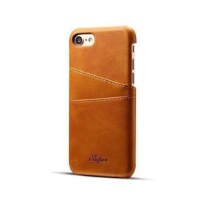 iPhone 7/8/SE(2020/2022) - NX Design Læder Cover M. Kortholder - Lysebrun