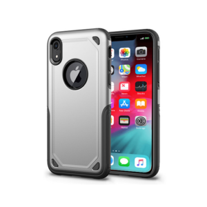 iPhone XR - REALIKE™ Pro Stødsikkert Håndværker Cover - Sølv