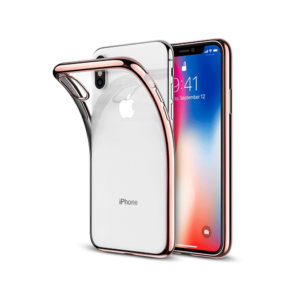 iPhone XS Max - Deluxe™ Frame Silikone Cover - RoseGuld