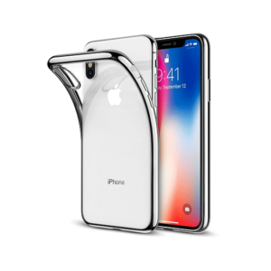 iPhone XS Max - Deluxe™ Frame Silikone Cover - Sølv