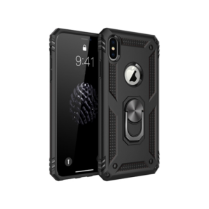 iPhone XS Max - NX Pro™ Armor Cover m. Ring Holder - Sort