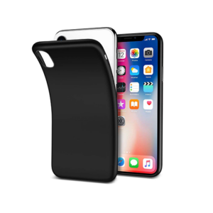 iPhone XS Max - PRO+ Design Mat Slim Silikone Cover - Sort