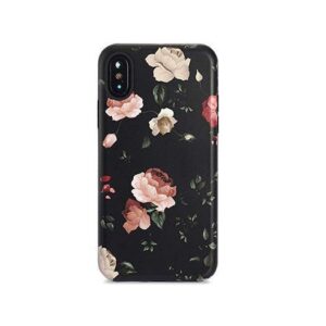 iPhone XS Max - Verdenatura Floral Flower Cover - Dark Rose