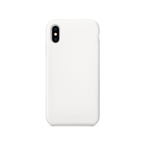 iPhone X/Xs - Deluxe™ Soft Touch Silikone Cover - Hvid/Gennemsigtig