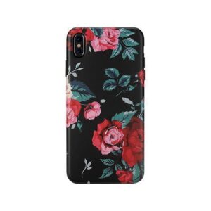 iPhone X/Xs - Verdenatura Floral Flower Cover - Red Rose