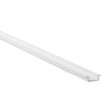 Aluprofil nedsnket, hvid skinne, frost (78% lys) cover, til LED-strip, indendrs IP20 - 1 meter (type Z)