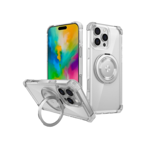 iPhone 16 Pro - DeLX™ MagSafe Cover M. Kickstand - Gennemsigtig