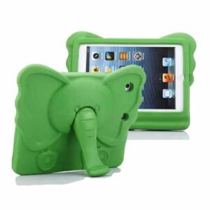 iPad 2/3/4 Cover - Elefant Heii Kids - Grøn - iHero