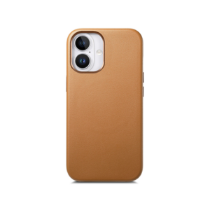 iPhone 16 - DeLX Læder Bagside Cover M. MagSafe - Brun