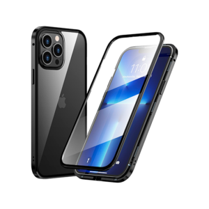 iPhone 16 Pro - MagGuard™ 360 Magnetisk Cover M. Hærdet glas - Sort
